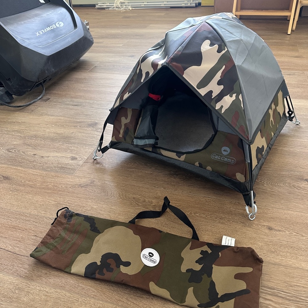 Cat Camp Camouflage Cat Tent - Picture 4 of 8